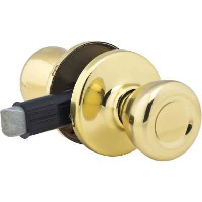 Kwikset Polished Brass Mobile Home Passage Lockset